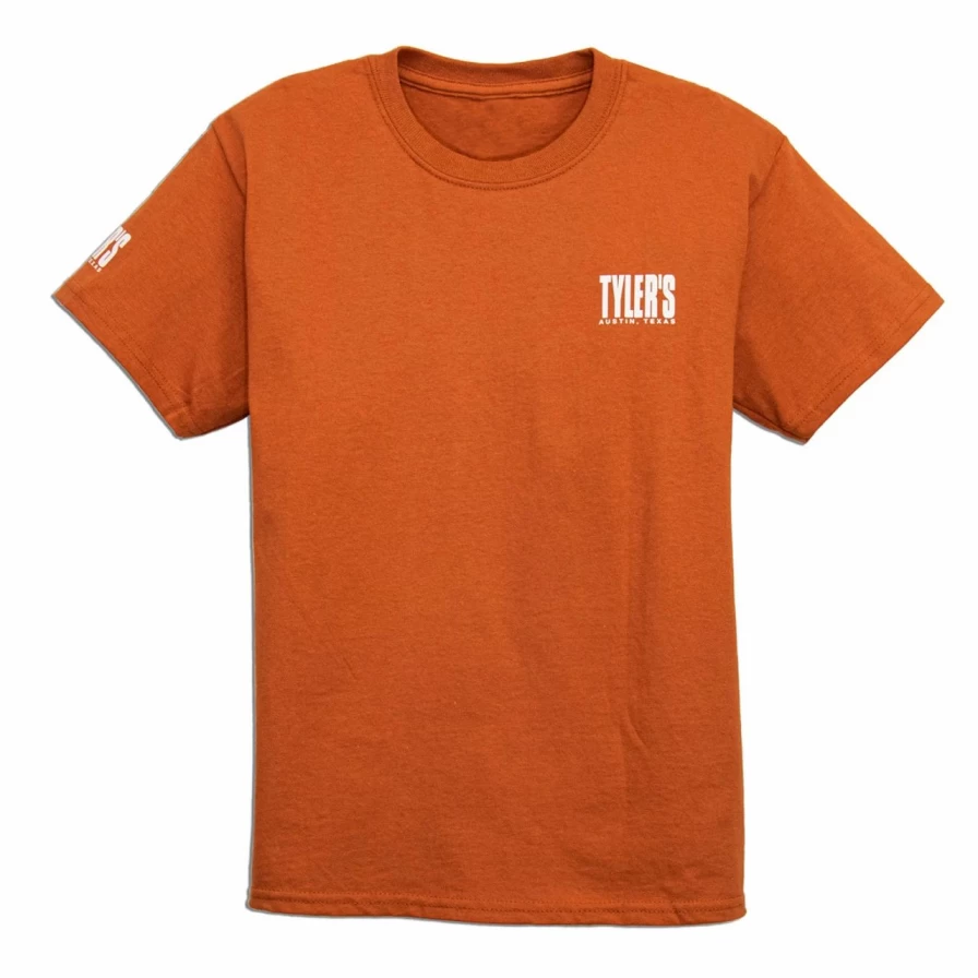 "Kids' Texas Orange and White Austin Graphic Tee - Comfortable Cotton T-Shirt"