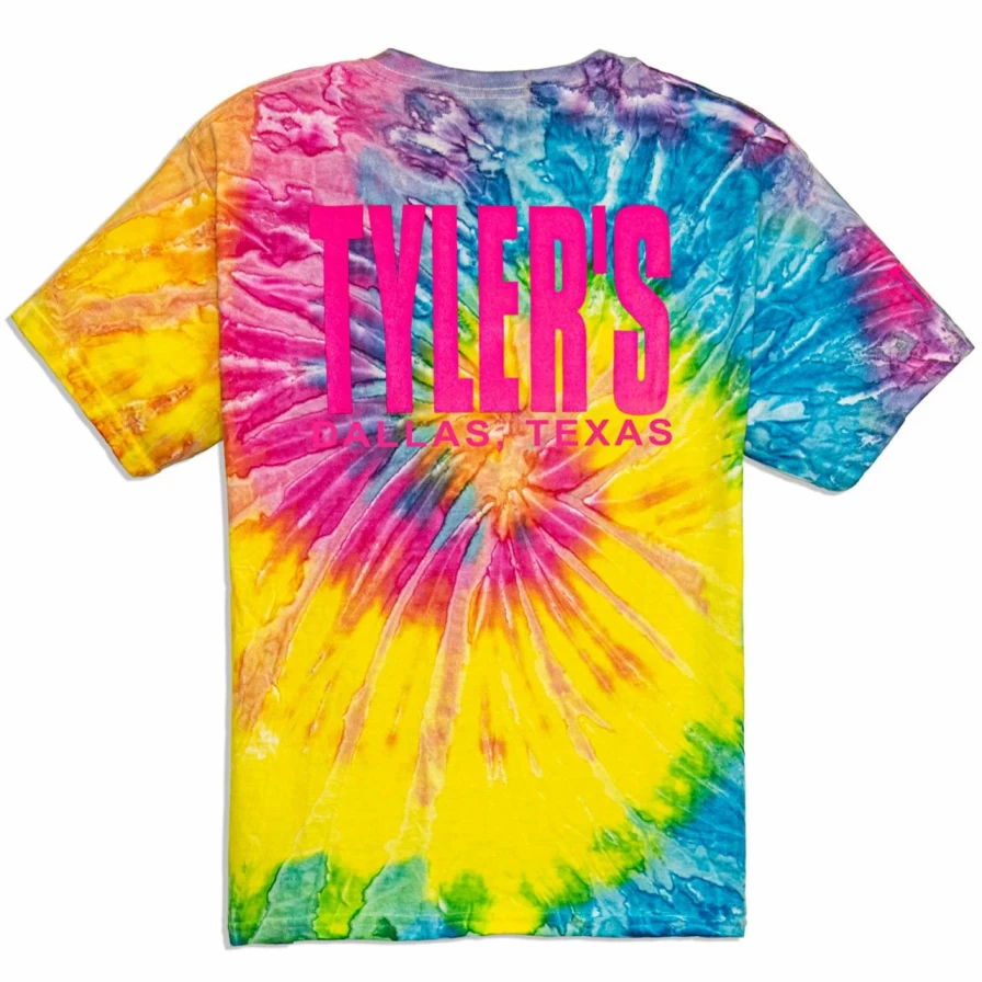 Kids' Tie-Dye T-Shirt with Heliconia Print - Stylish and Comfortable Tee for Children