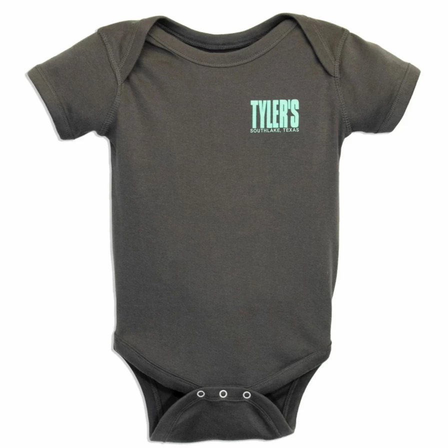 Charcoal and Mint Striped Onesie by Tyler's - Comfortable Unisex Adult Jumpsuit for Lounge and Sleep
