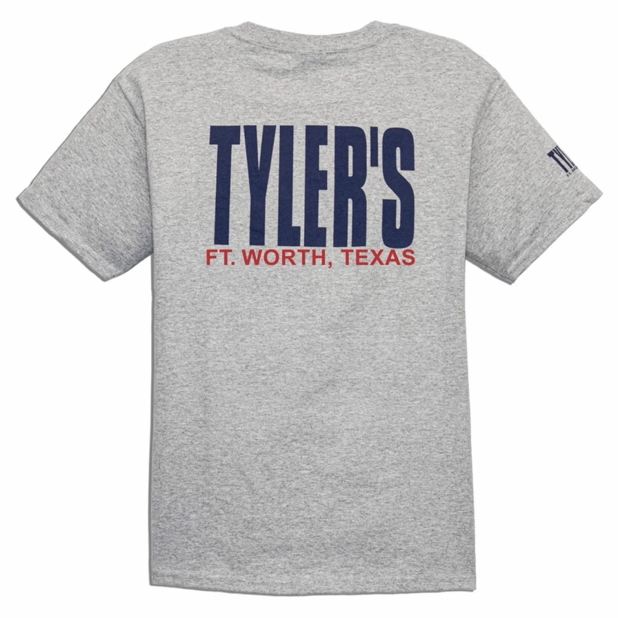 Boys' Casual Grey and Navy T-Shirt with Ft. Worth Graphic - Comfortable Kids Tee