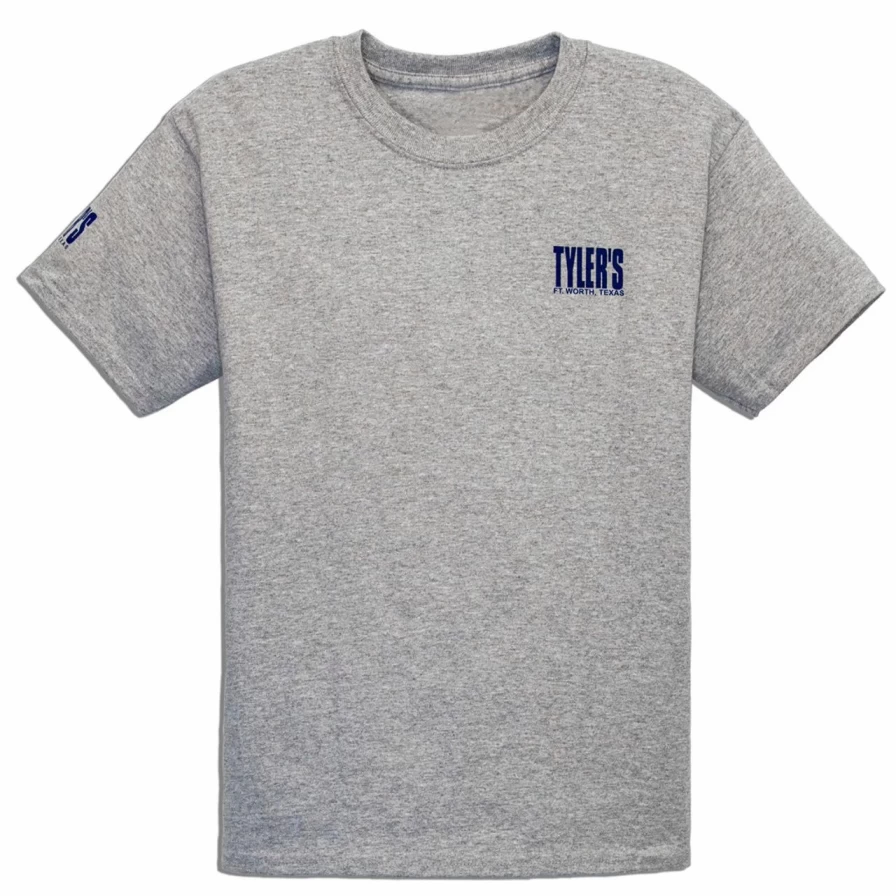 Boys' Casual Grey and Navy T-Shirt with Ft. Worth Graphic - Comfortable Kids Tee