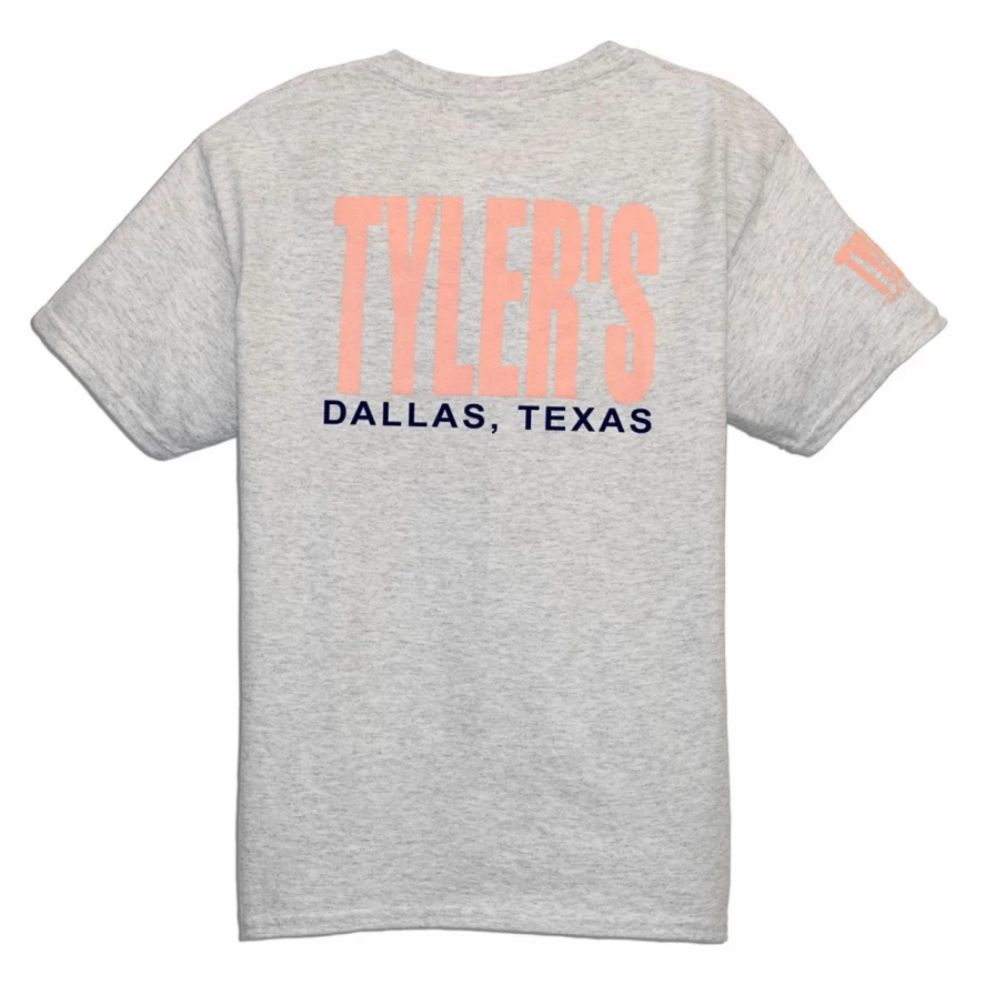 Kids' Tyler's Ash & Baby Pink T-Shirt - Dallas Collection | Comfortable Cotton Tee for Boys & Girls
