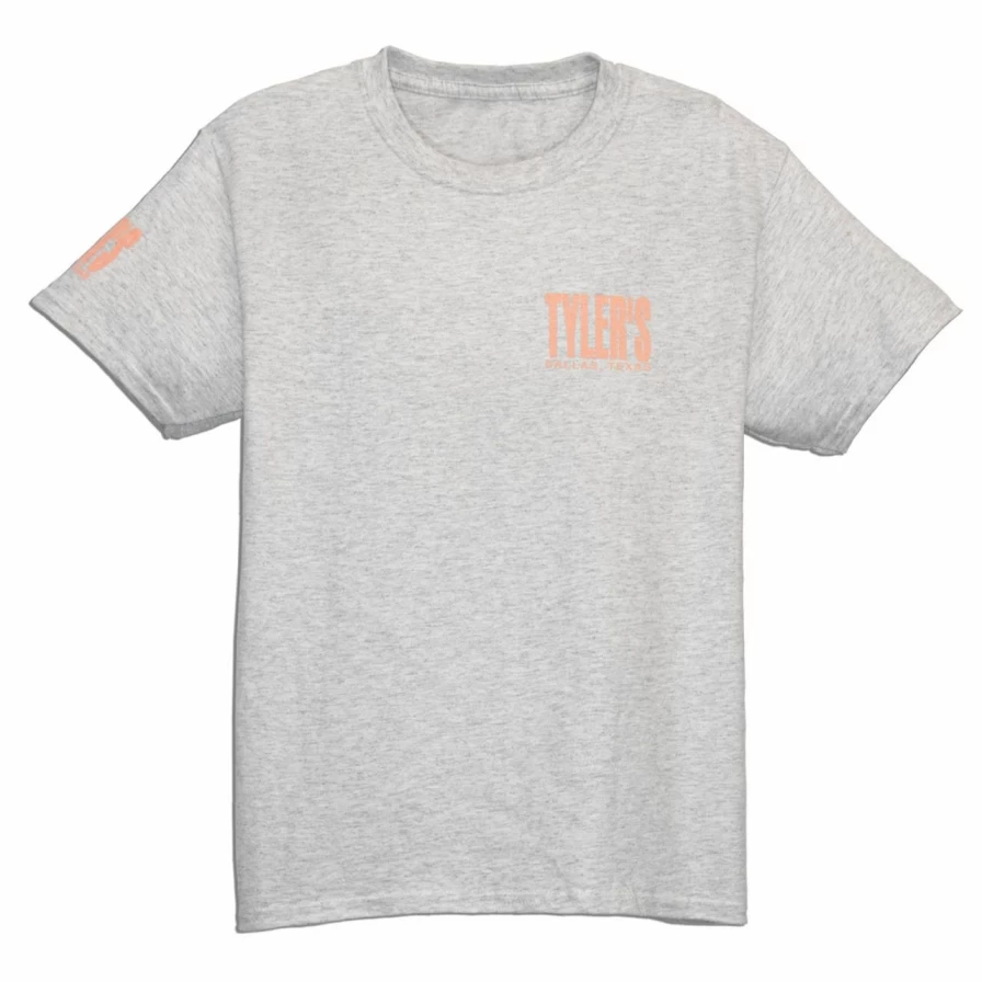Kids' Tyler's Ash & Baby Pink T-Shirt - Dallas Collection | Comfortable Cotton Tee for Boys & Girls