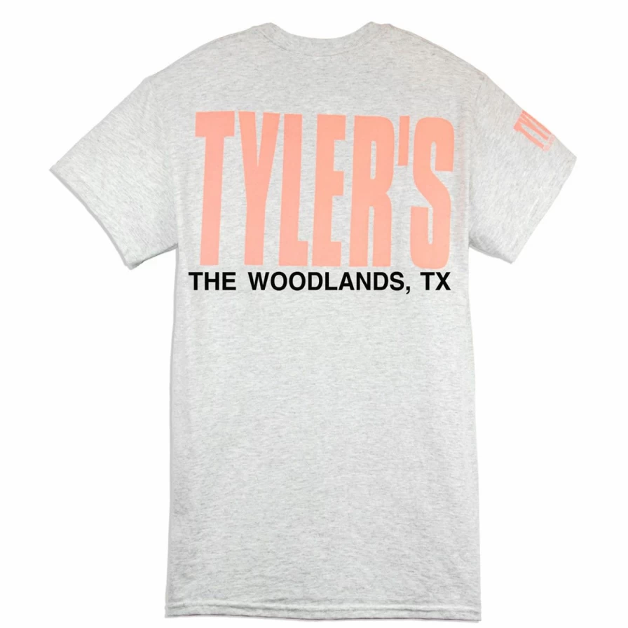 Tyler's Ash and Baby Pink Tee - The Woodlands Collection - Comfortable Casual T-Shirt