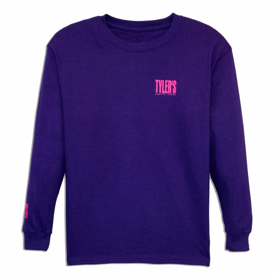 Kids' Purple and Pink Long Sleeve T-Shirt by Tyler - Austin Collection