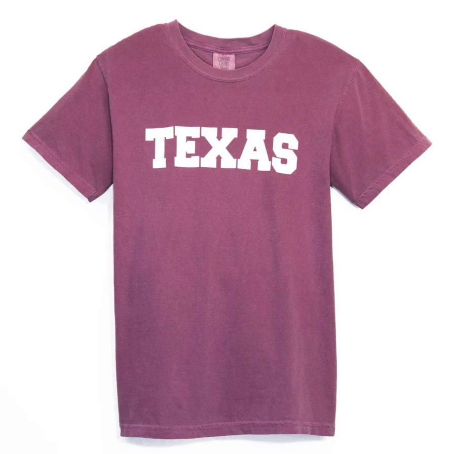 "Texas Comfort Color T-Shirt - Soft Vintage Style Tee for Men & Women"