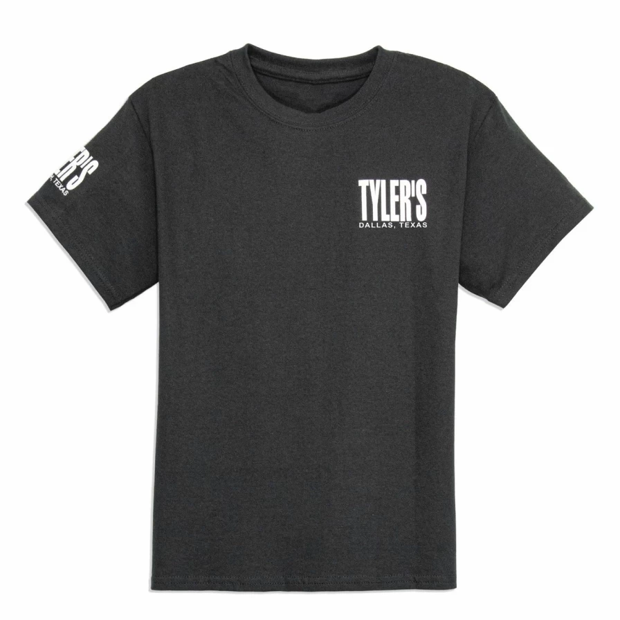 Kids' Black and White Tyler's Dallas Graphic T-Shirt