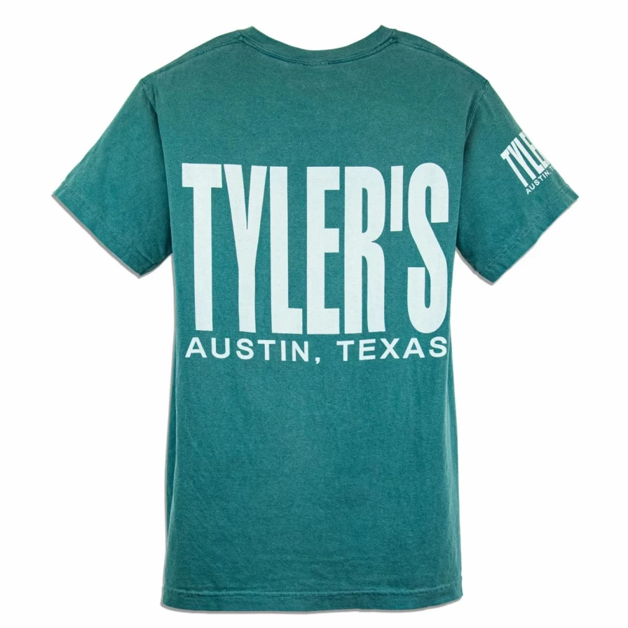 Emerald Green Comfort Color Pocket T-Shirt by Tyler's - Austin Relaxed Fit Tee