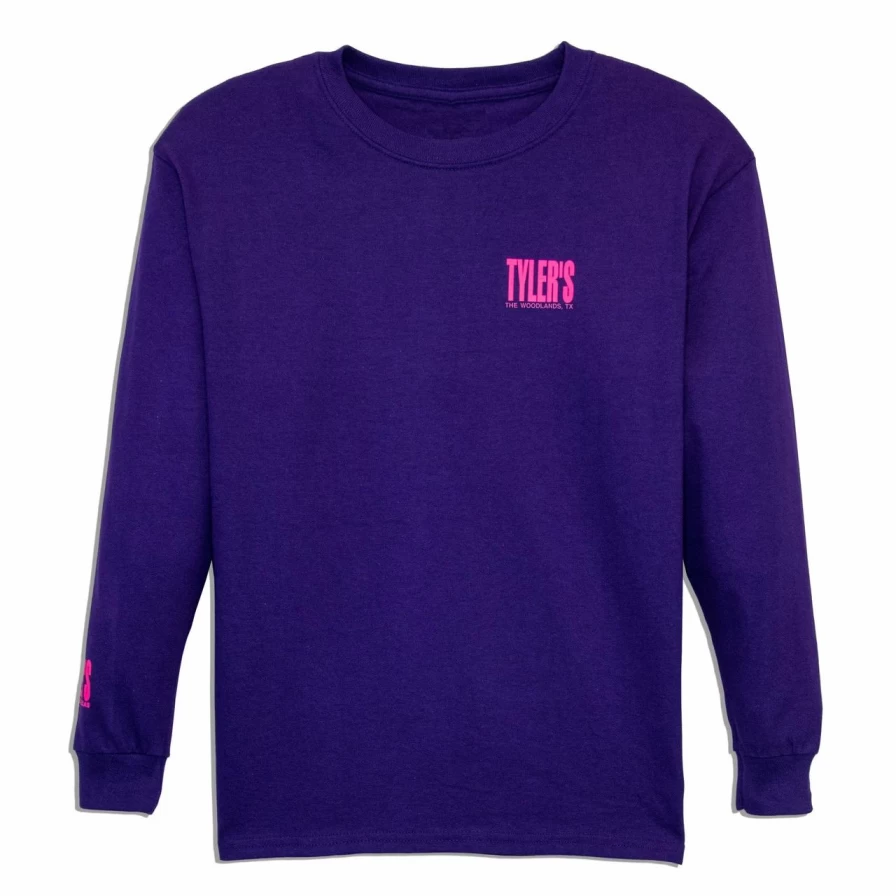 Kids' Purple and Pink Long Sleeve T-Shirt for Boys and Girls - The Woodlands Collection