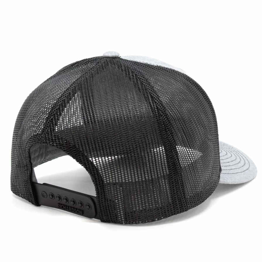 "Vintage Heather Grey ATX Trucker Hat - Adjustable Mesh Back Cap for Men & Women"