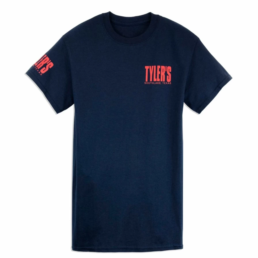 "Navy and Red Southlake Graphic Tee by Tyler's - Stylish Casual T-Shirt"