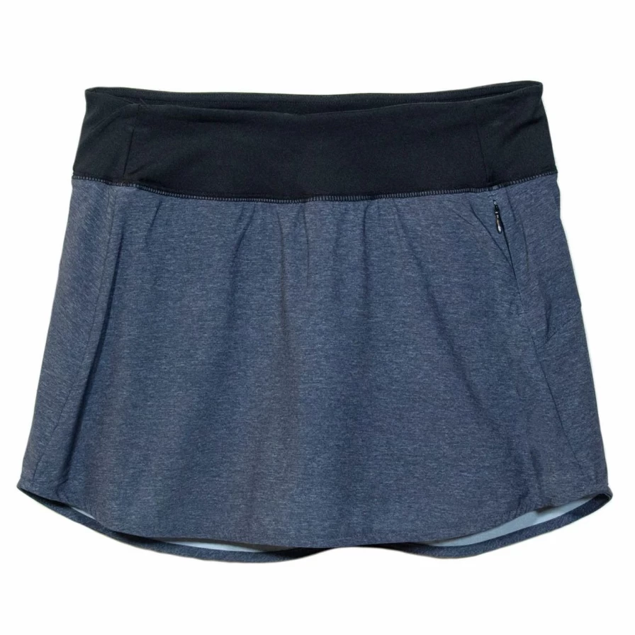 Women's Navy Heather City Skort – Comfortable & Styletic Athletic Skirt for Urban Wear