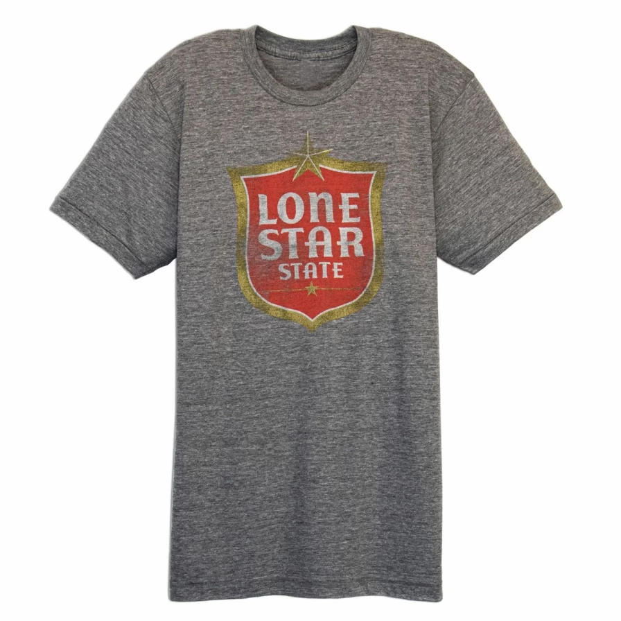 "Lone Star State Athletic Grey T-Shirt - Comfortable Texas-Inspired Tee"