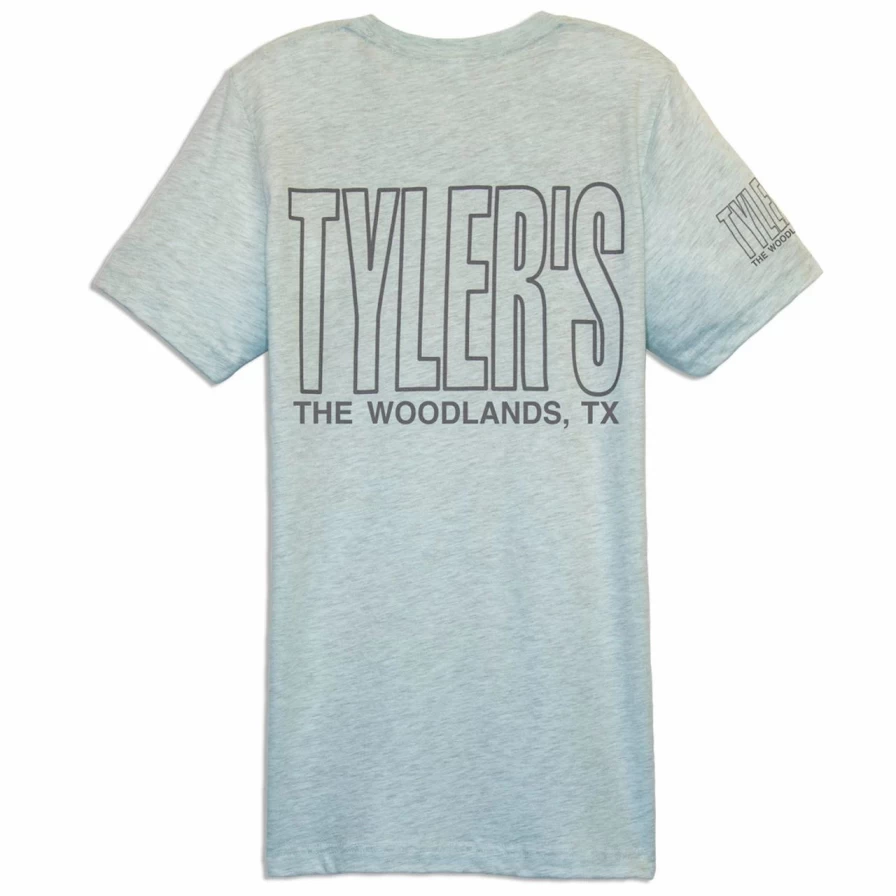 Tyler's Prism Ice Cool Grey Outline Graphic Tee - The Woodlands Premium Streetwear T-Shirt