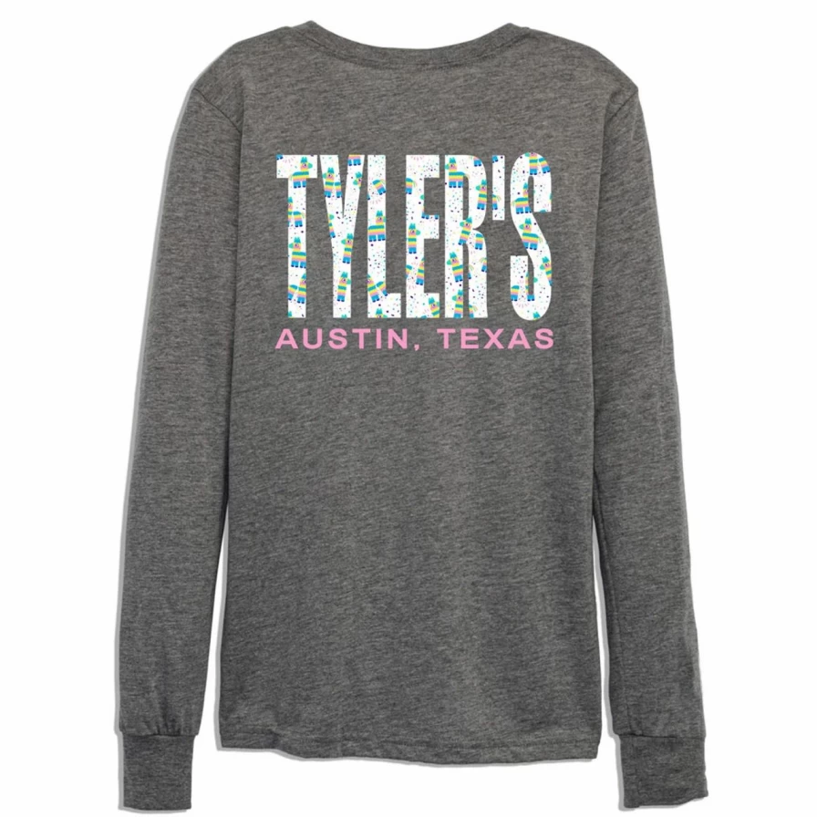 Kids' Long Sleeve Track Tee with Pinata Design - Comfortable & Stylish
