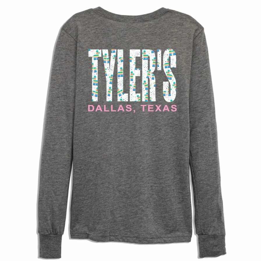 Kids' Long Sleeve Track Tee with Pinata Design - Comfortable & Stylish