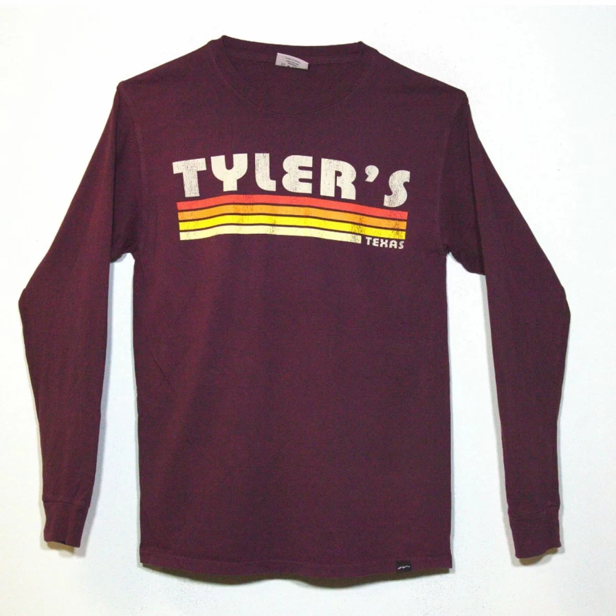 Tyler's Bueller Sangria Red Long Sleeve T-Shirt for Men