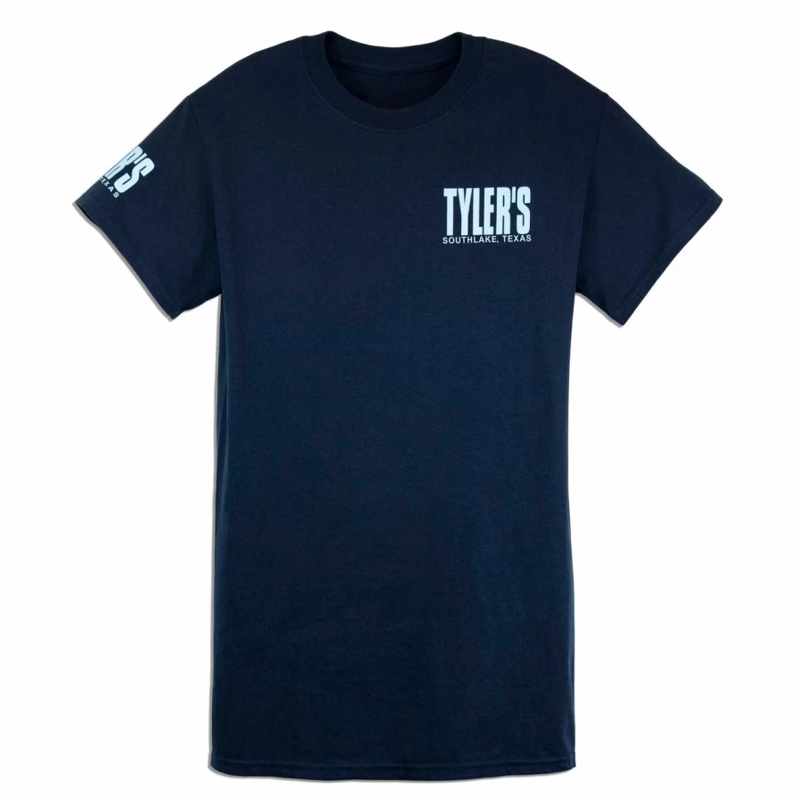 "Navy Blue and Light Blue Casual Tee by Tyler's - Southlake Collection"