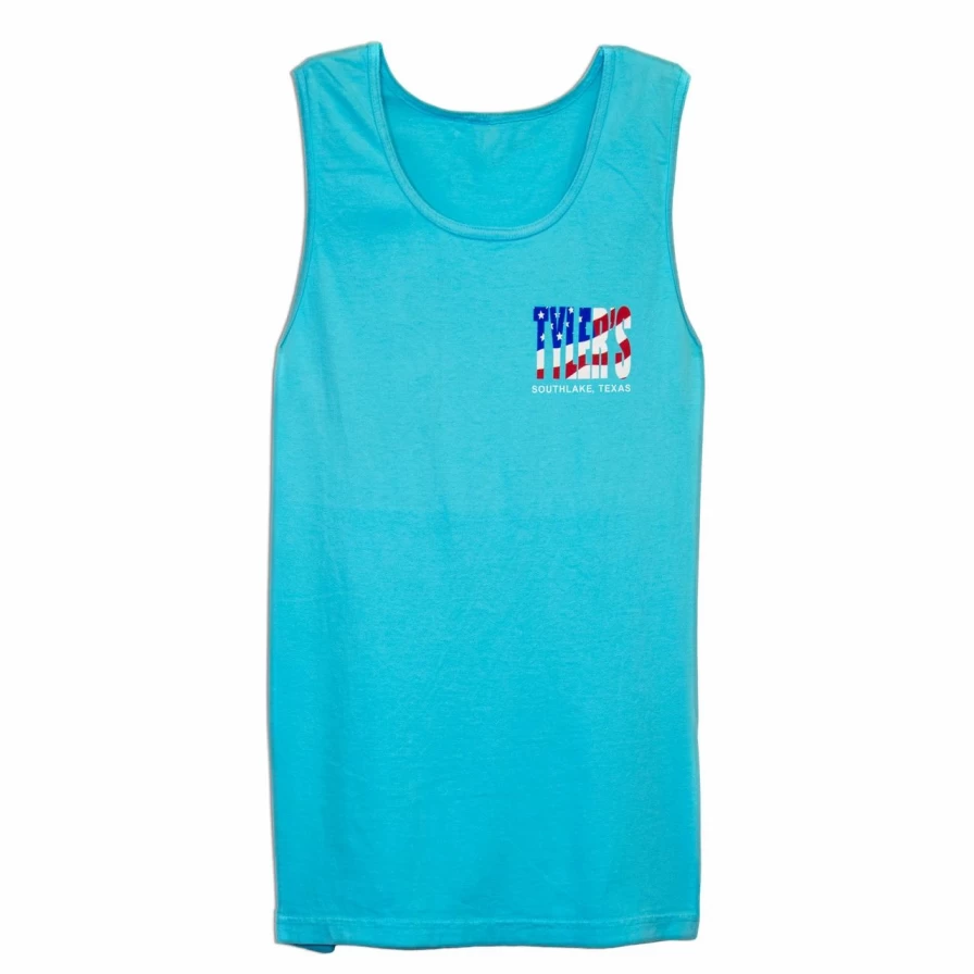 "American Flag Comfort Color Tank Top - Stylish Casual Summer Wear"