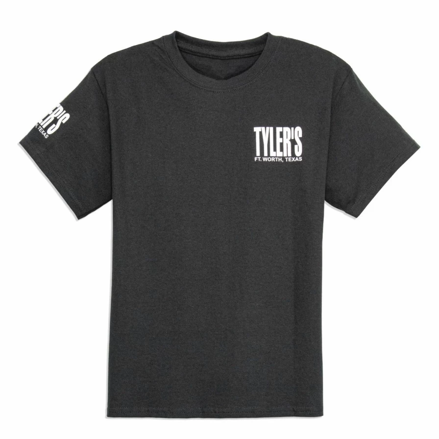 Kids' Black and White Tyler's T-Shirt - Stylish Cotton Tee for Boys and Girls