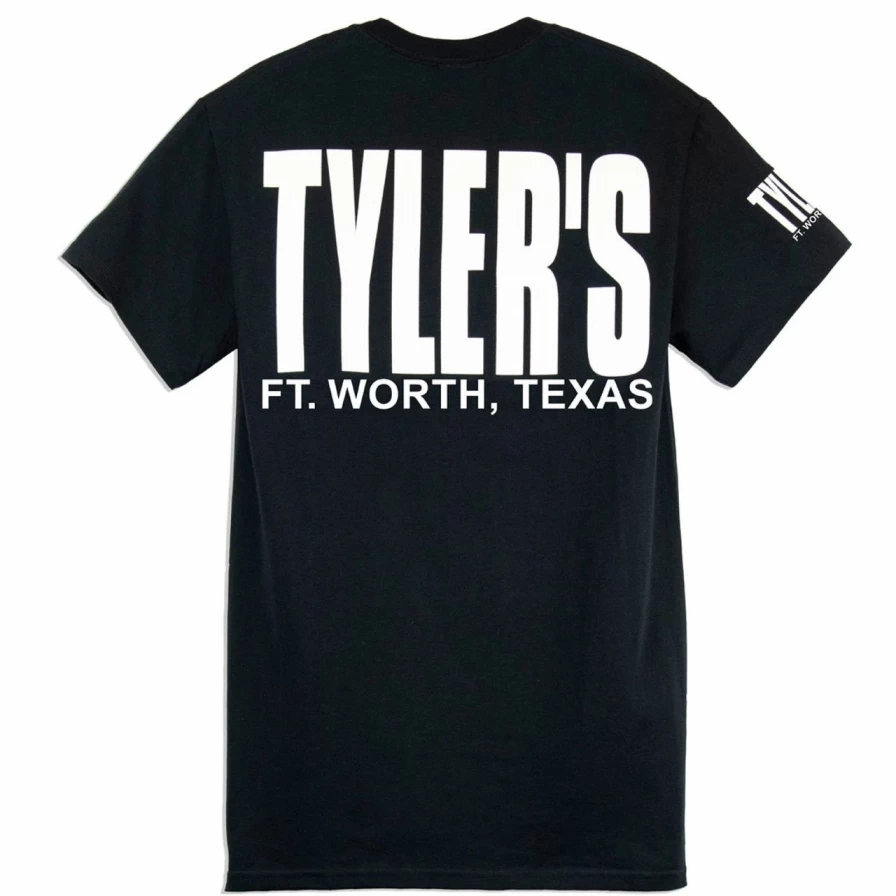 "Tyler's Classic Black and White T-Shirt | Comfortable Cotton Tee | Unisex Fit | Ft. Worth Inspired Design"