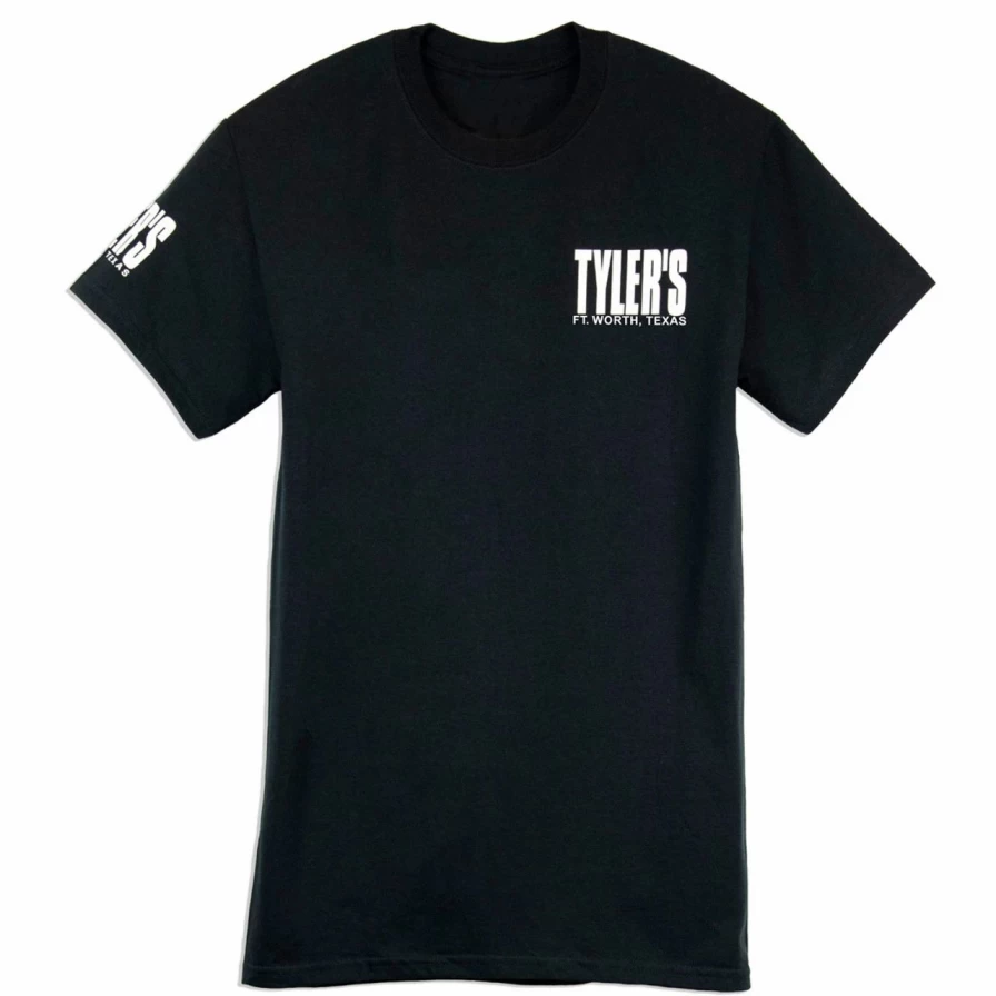 "Tyler's Classic Black and White T-Shirt | Comfortable Cotton Tee | Unisex Fit | Ft. Worth Inspired Design"