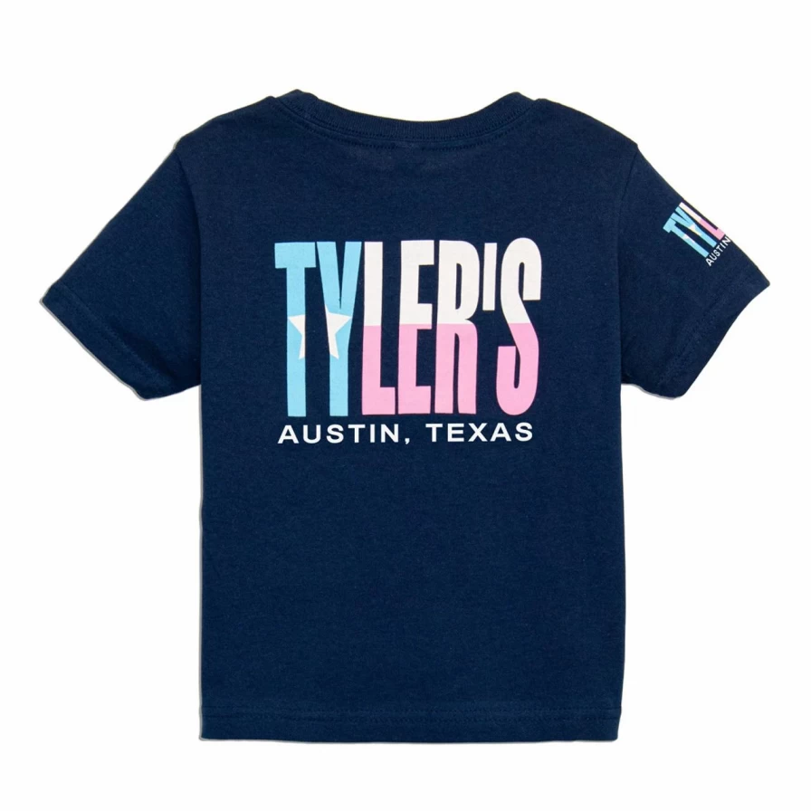 "Toddler's Navy Blue Texas Flag T-Shirt - Austin Themed Tyler's Tee for Kids"