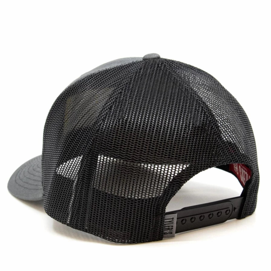 "Charcoal Black Come And Take It Embroidered Trucker Hat - Adjustable Snapback Cap"