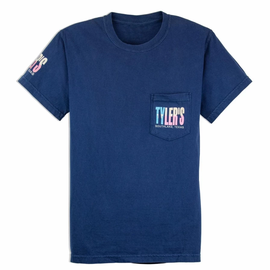 Vintage Comfort Colors Pastel Texas Flag Pocket T-Shirt - Southlake Style Soft Washed Tee