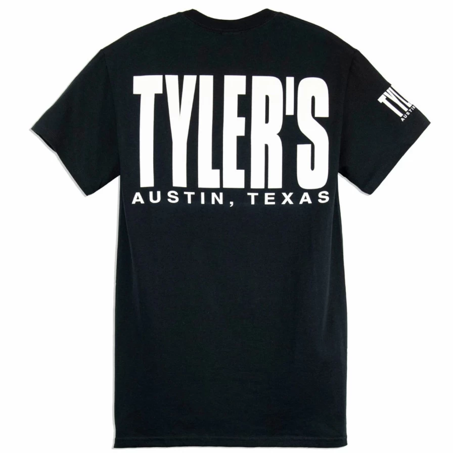 "Tyler's Classic Black and White T-Shirt | Austin Inspired Unisex Tee"