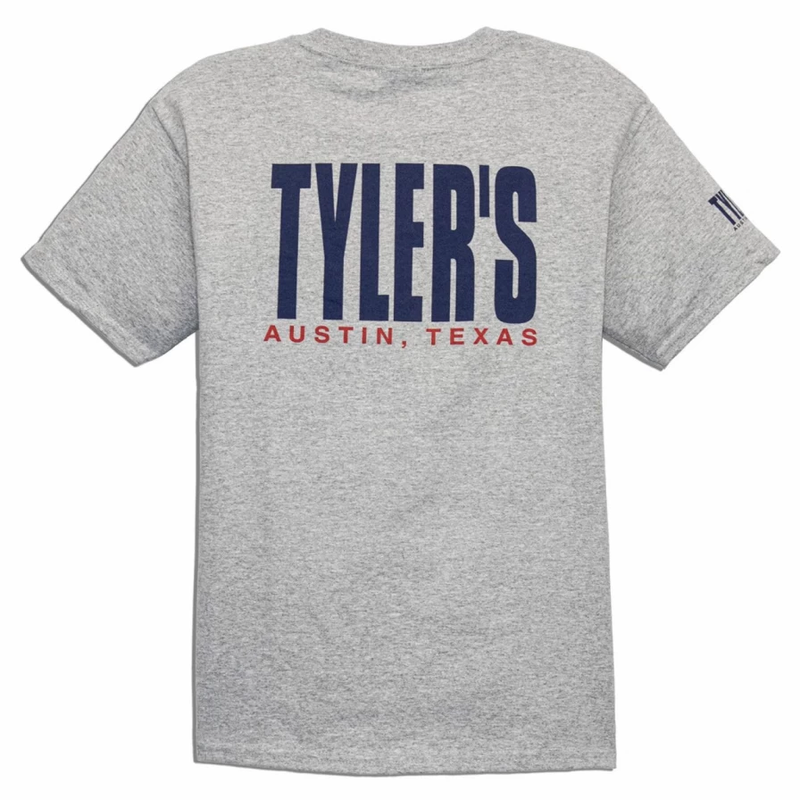 Kids' Grey and Navy Tyler Tee by Austin - Comfortable Cotton T-Shirt for Boys and Girls