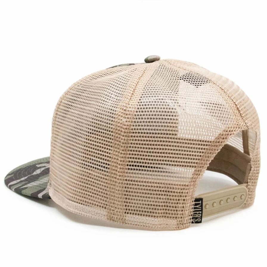 "Black & Camo Army Band Trucker Hat - Austin Texas Military Style Cap"