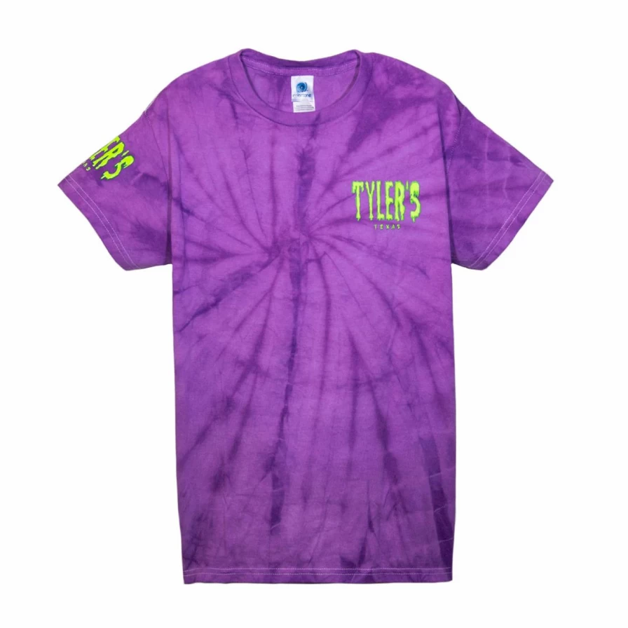 "Purple Spider Slime Print Kids' Halloween T-Shirt – Tyler's Fun Tee"