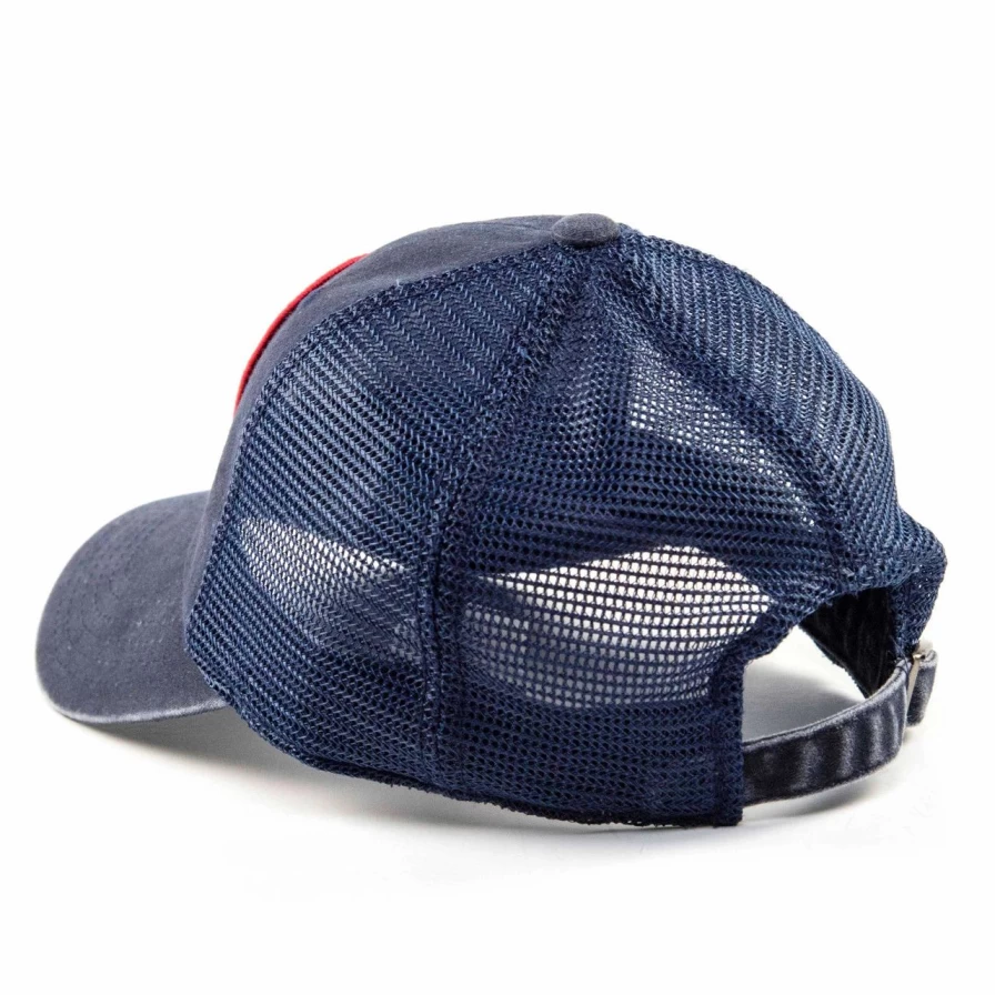 "Vintage Republic Of Texas Navy Trucker Hat - Adjustable Snapback Cap"