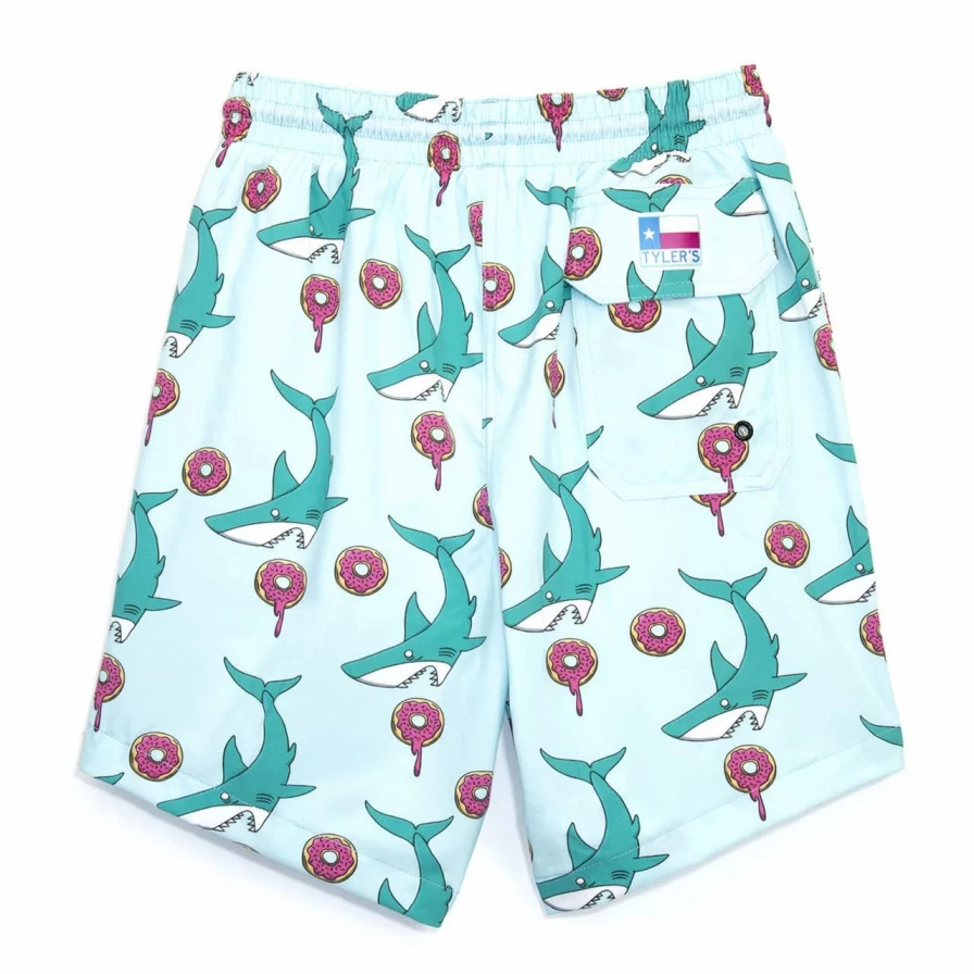 Men's Ice Blue Donuts Vs Sharks Volleyball Shorts – * Brand Athletic Wear