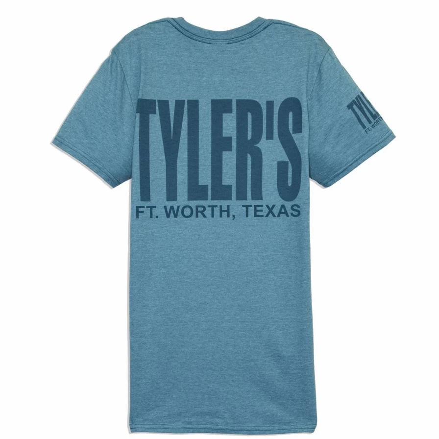 "Tyler's Tee Ft. Worth Heather Galapagos/Galapagos Cotton T-Shirt"