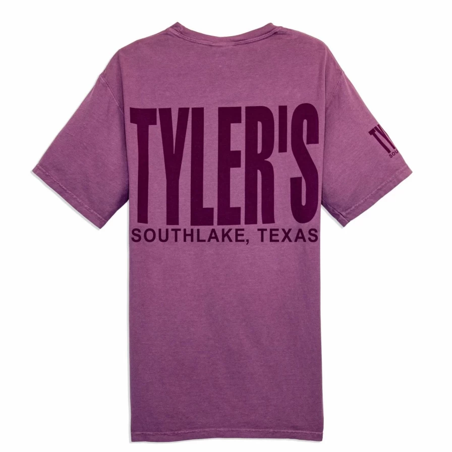 Purple Plum Comfort Color Pocket T-Shirt - Southlake Style Casual Tee