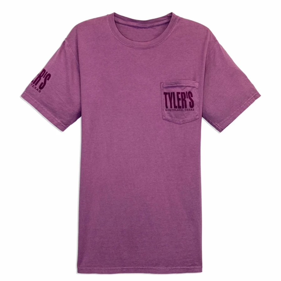 Purple Plum Comfort Color Pocket T-Shirt - Southlake Style Casual Tee