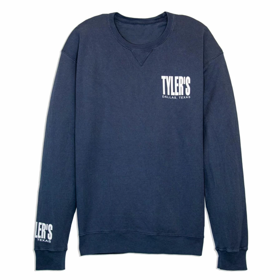 Navy Blue Comfort Wash Sweatshirt - Relaxed Fit Casual Pullover for Men