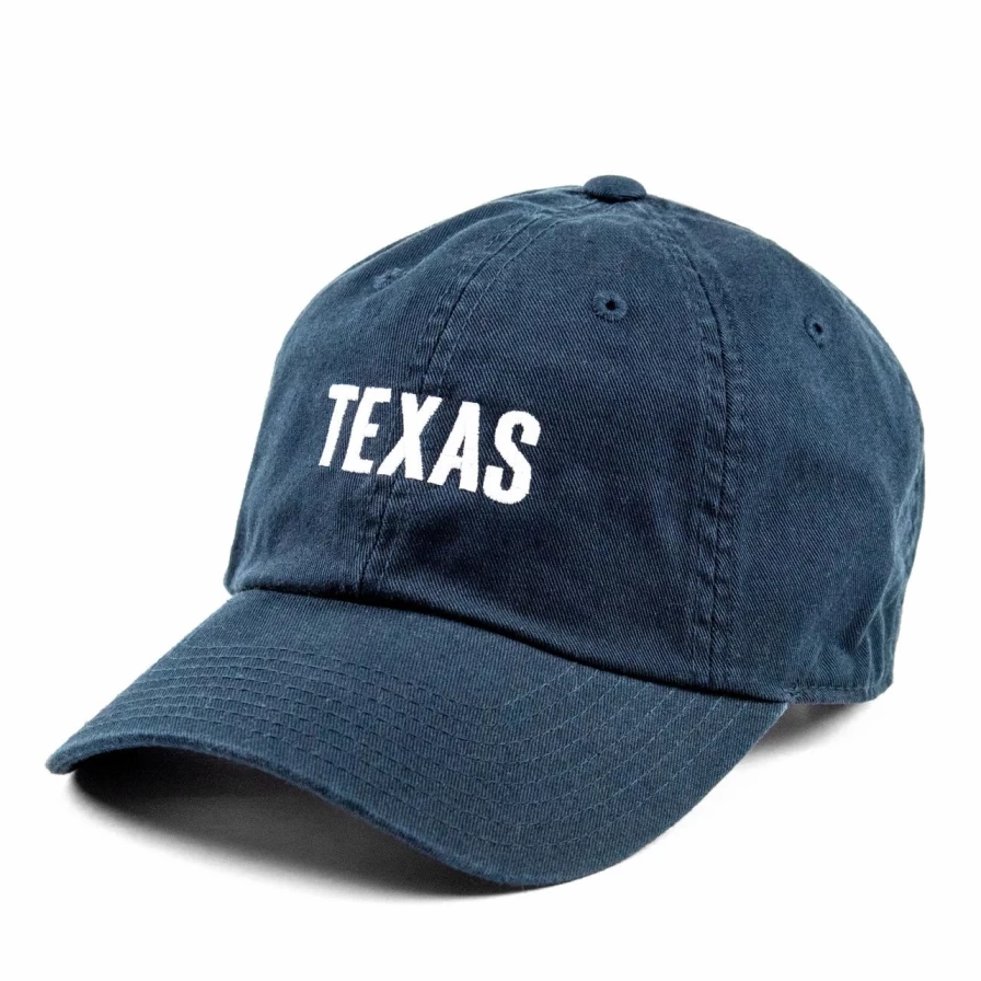 "Texas Embroidered Navy Baseball Cap - Stylish Adjustable Dad Hat"