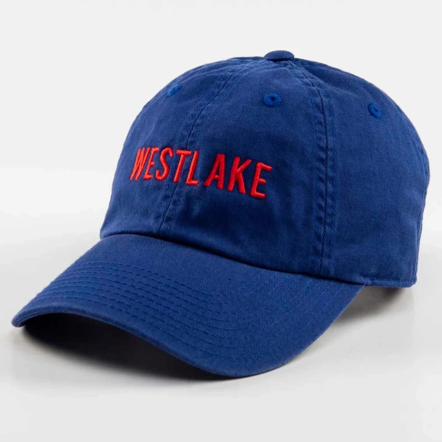 "Westlake Cap - Stylish Blue & Red Baseball Hat for Men & Women"