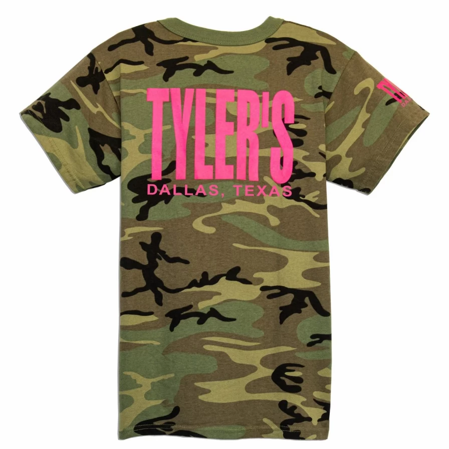 Kids' Camo & Pink Dallas Graphic Tee - Tyler's Style Casual Shirt