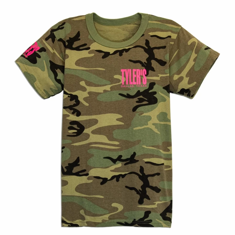 Kids' Camo & Pink Dallas Graphic Tee - Tyler's Style Casual Shirt