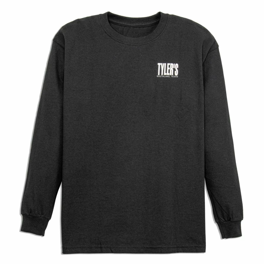 "Kids' Black and White Long Sleeve T-Shirt for Boys and Girls"