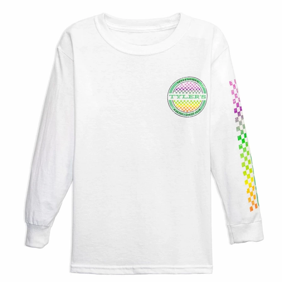 Kids' White Long Sleeve T-Shirtle - Comfortable Casual Top for Boys and Girls