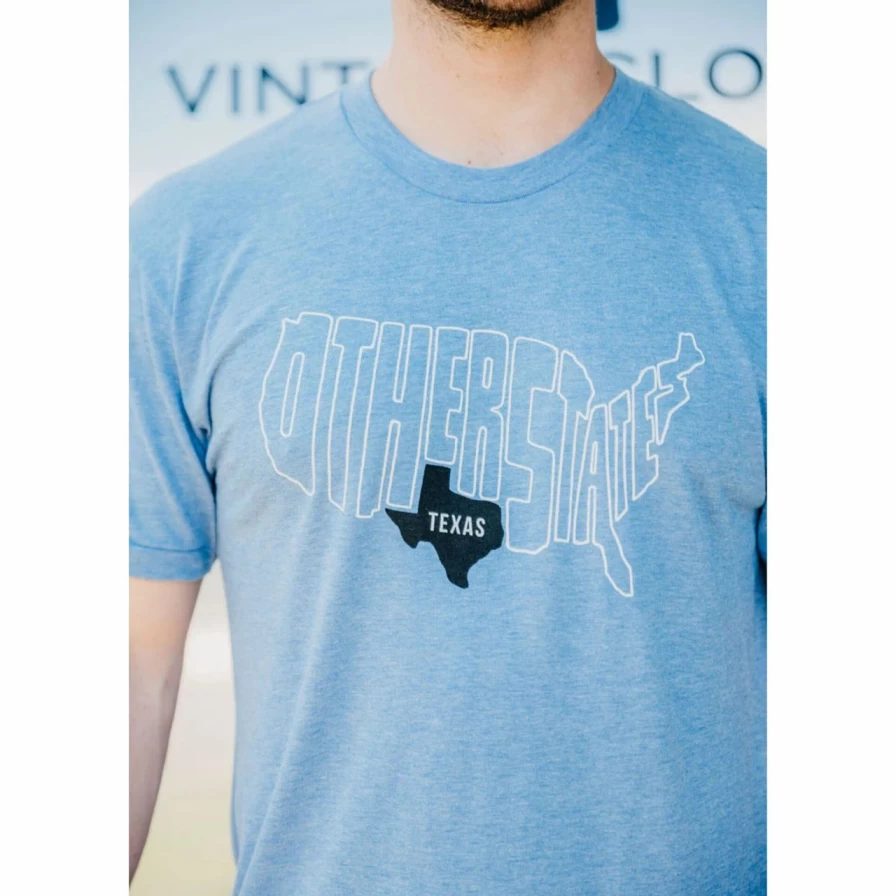 "Other States Tee - Athletic Blue Casual T-Shirt"
