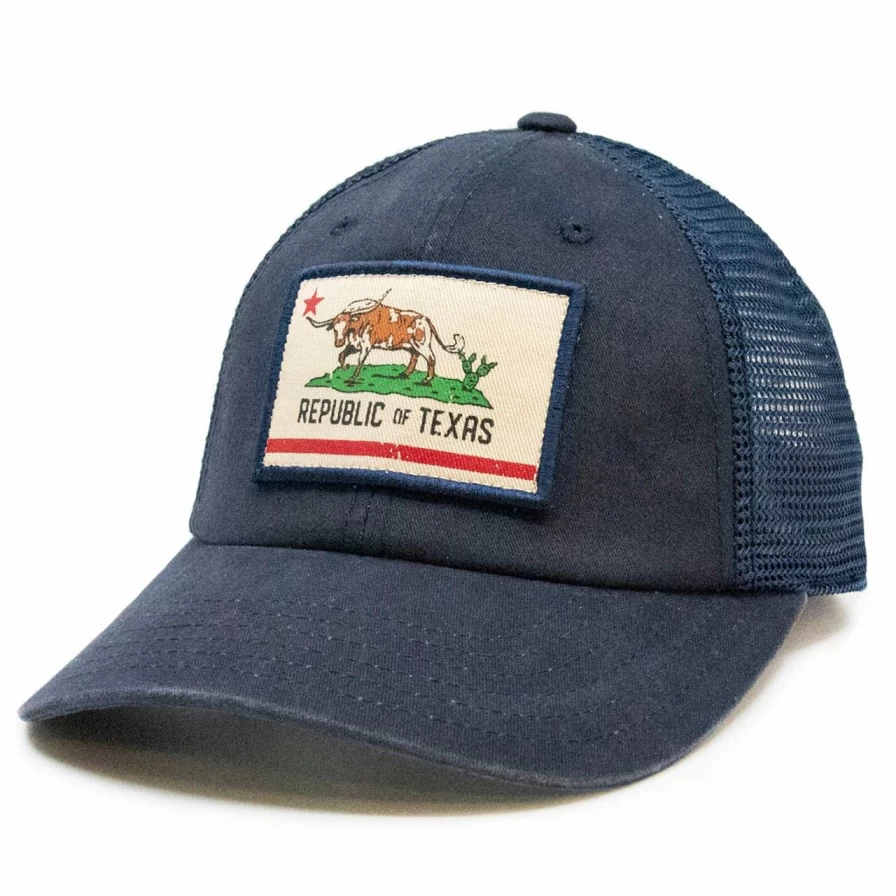 "Republic Of Texas Navy Trucker Hat - Stylish Adjustable Cap"