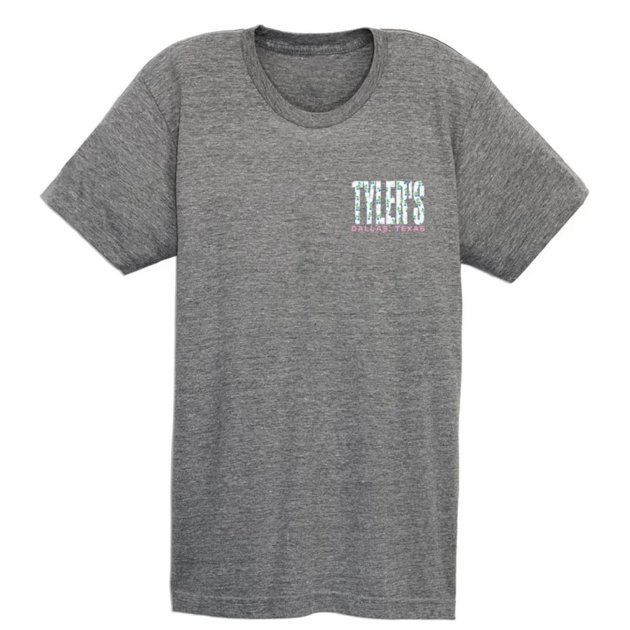 Tyler's Dallas Pinata Graphic Tee in Athletic Grey - Fun Party T-Shirt