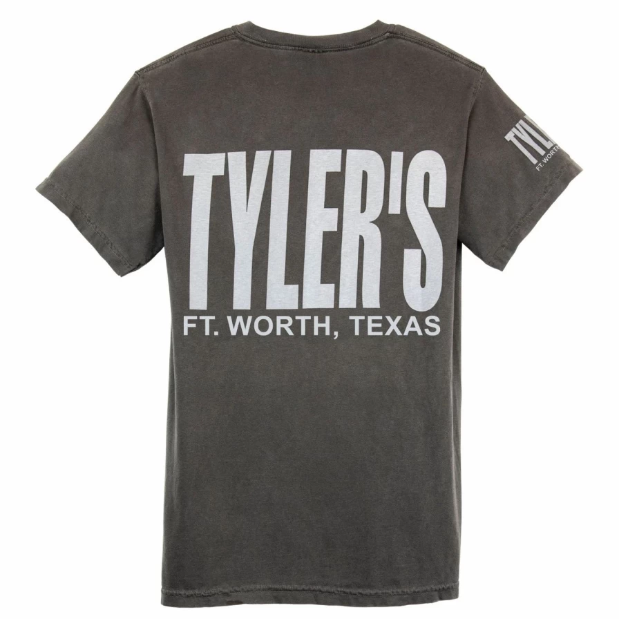 "Tyler's Comfort Color Pocket T-Shirt in Pepper/White | Ft. Worth Casual Wear"