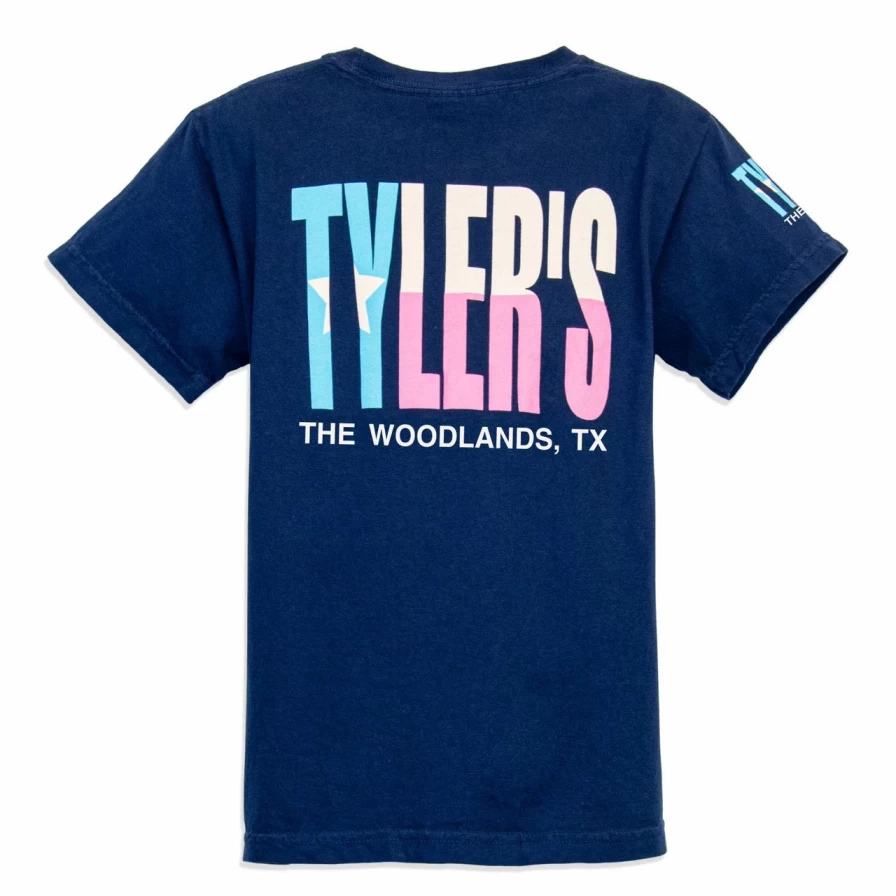 Pastel Texas Flag Comfort Color T-Shirt for Kids - The Woodlands Collection